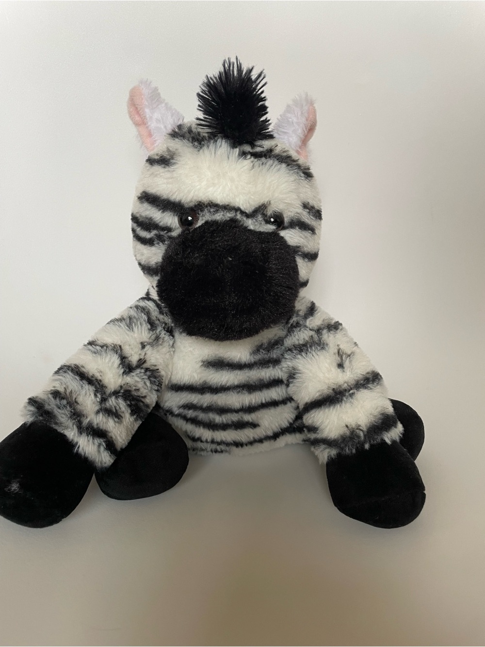 Aroma Home Black and White Zebra Plush Toy